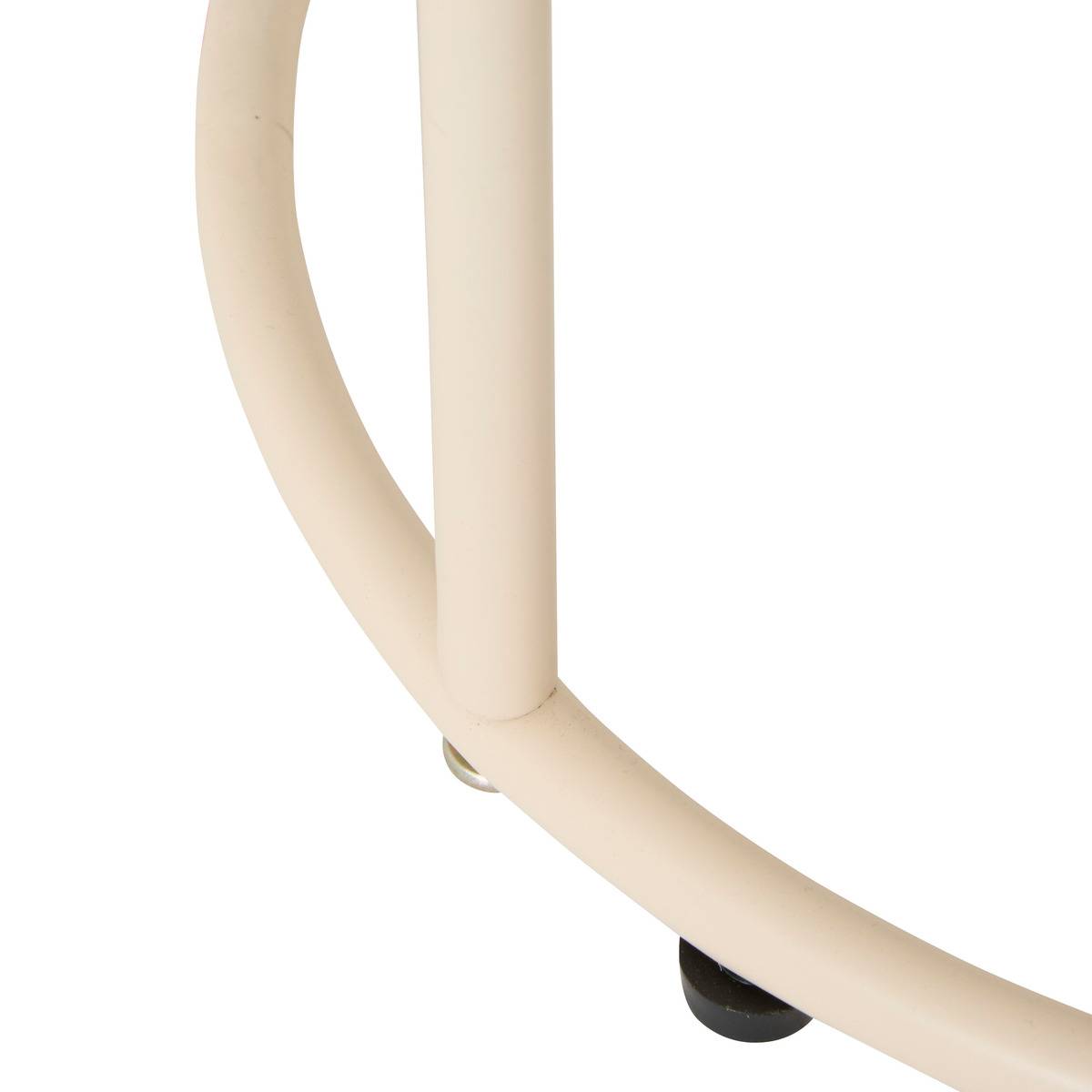 Table d'appoint coffre de rangement plateau amovible JUNA beige, ATMOSPHERA