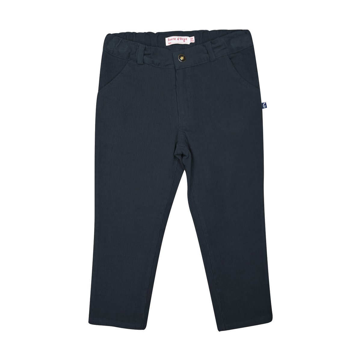 Pantalon sim velours cotele enfant bleu, SUCRE D'ORGE