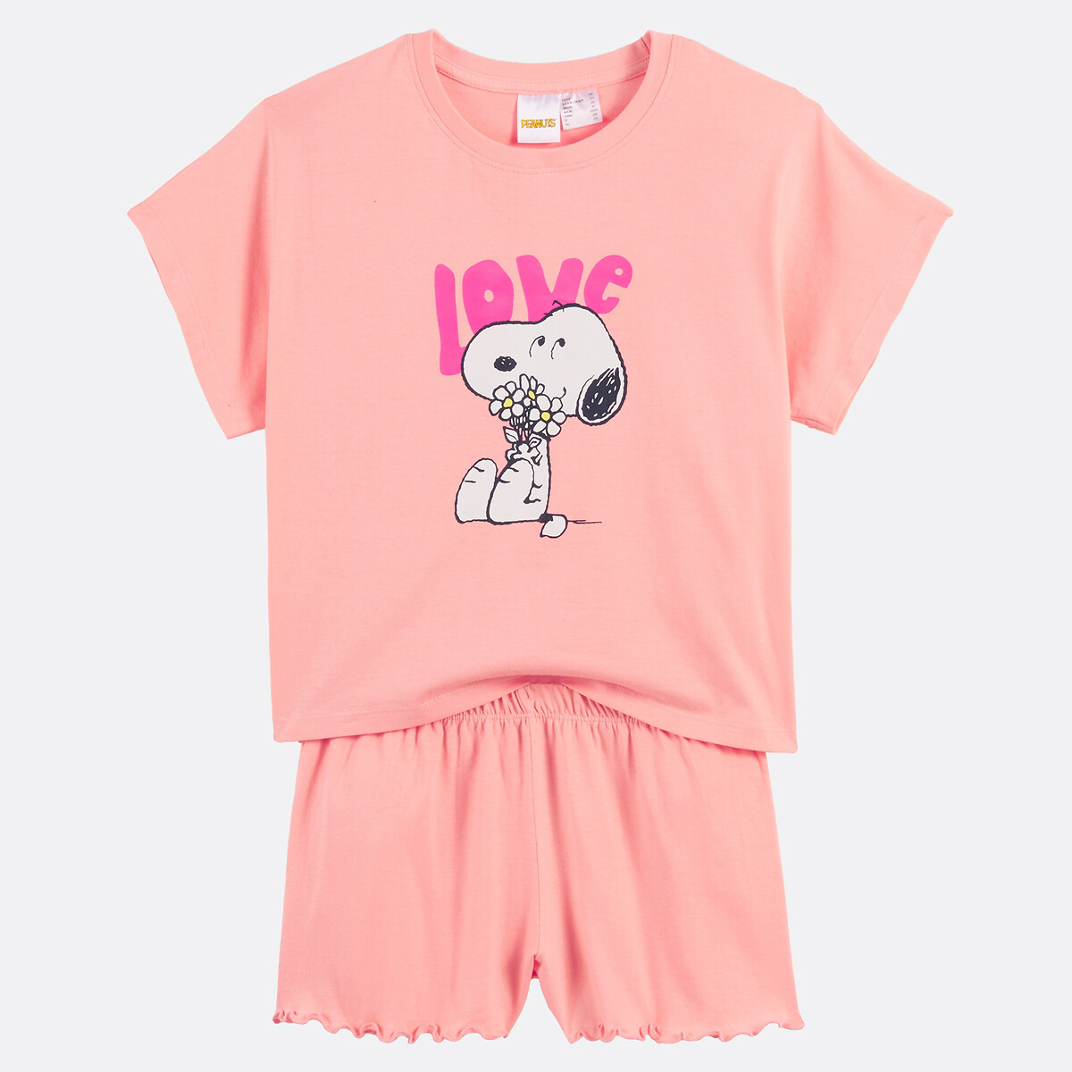 Pyjashort Snoopy rose, SNOOPY