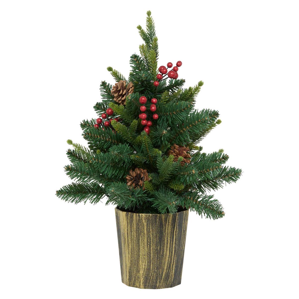 Sapin de table lumineux Kappi H50 cm vert, FEERIC LIGHTS & CHRISTMAS