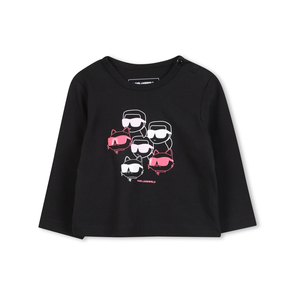 T-shirts à manches longues black, KARL LAGERFELD KIDS