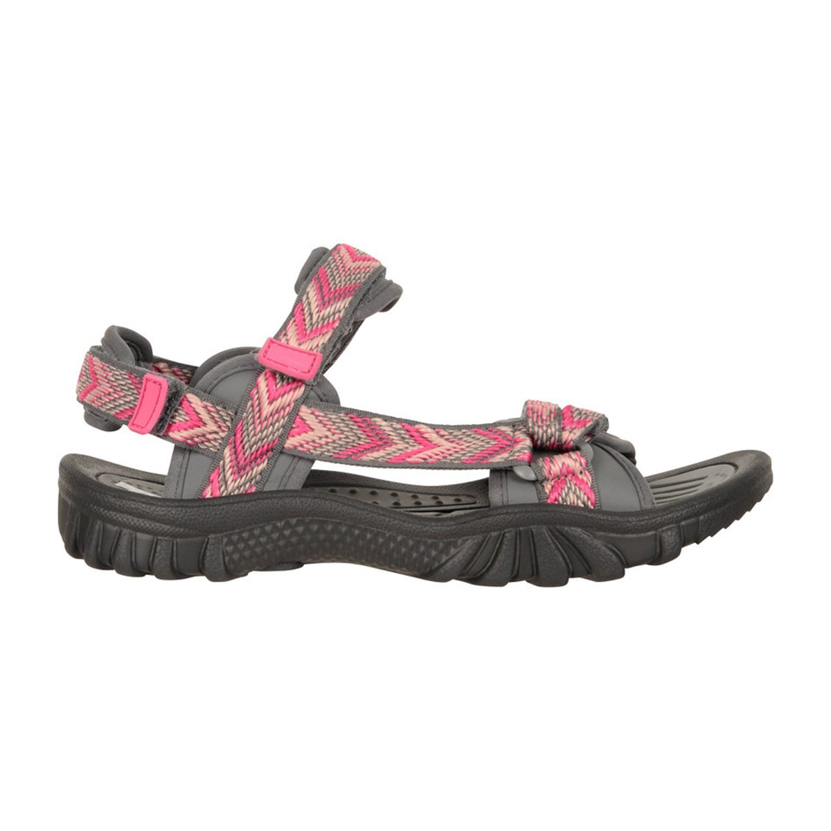 Sandales à scratch motif/style chevrons CYPRUS rose, MOUNTAIN WAREHOUSE