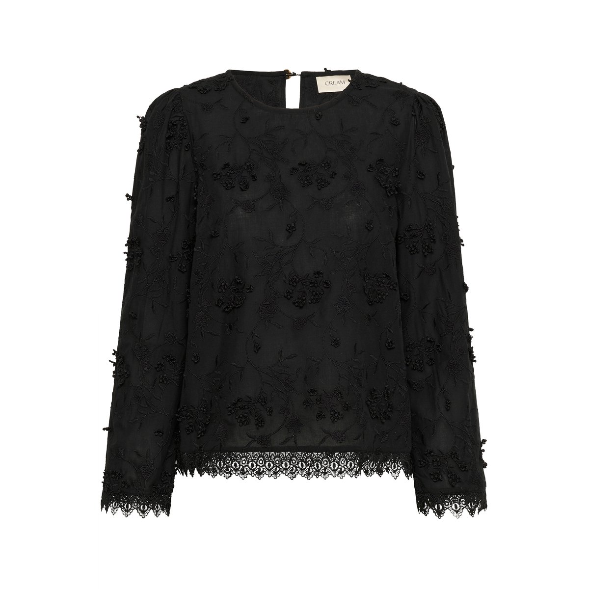 Blouse à manches longues noir pitch black, CREAM
