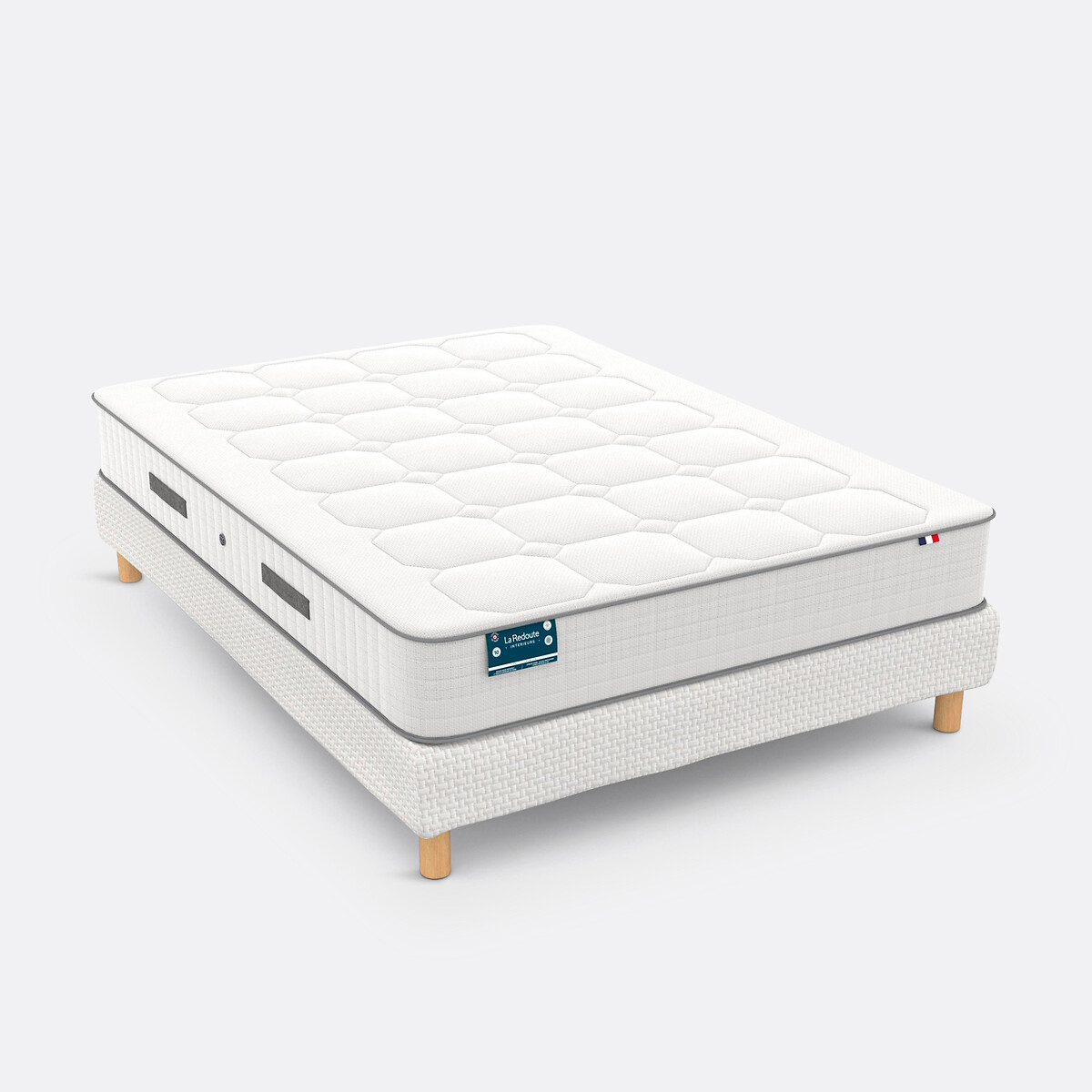 Sommier déco 18 lattes souples haut avec pieds blanc, LA REDOUTE INTERIEURS