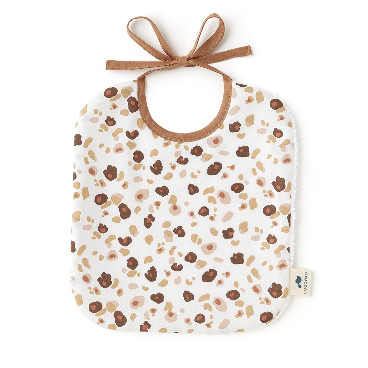 Bavoir en coton LÉOPARD léopard, COCOEKO