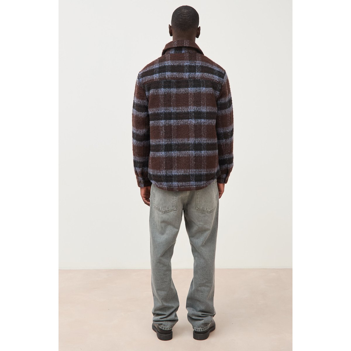 Surchemise oversize manches longues marron, BONOBO