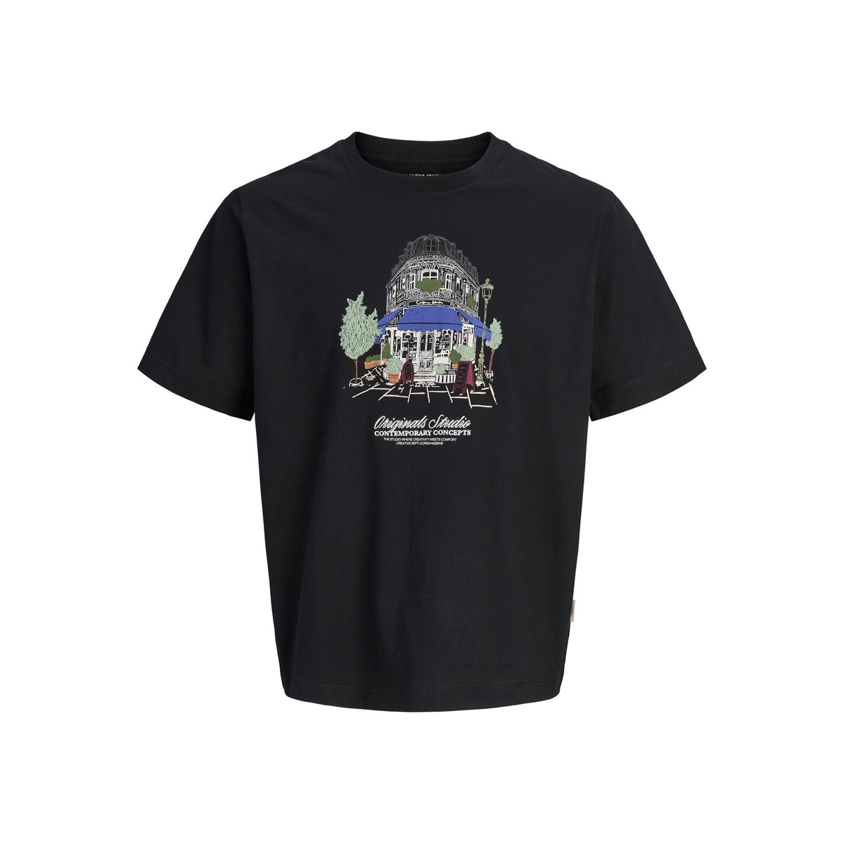 T-Shirt black 1, JACK & JONES