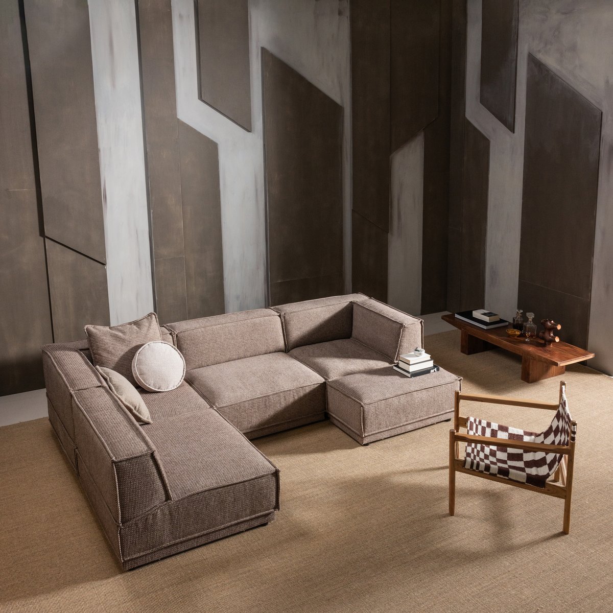Fauteuil en bois d'acacia ZANO naturel, WOOOD