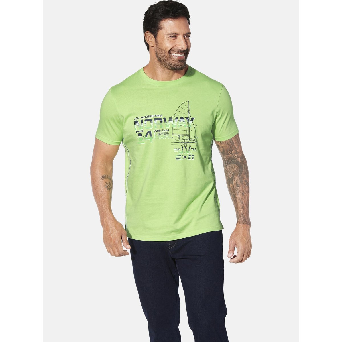 T-shirt EILI vert clair, JAN VANDERSTORM