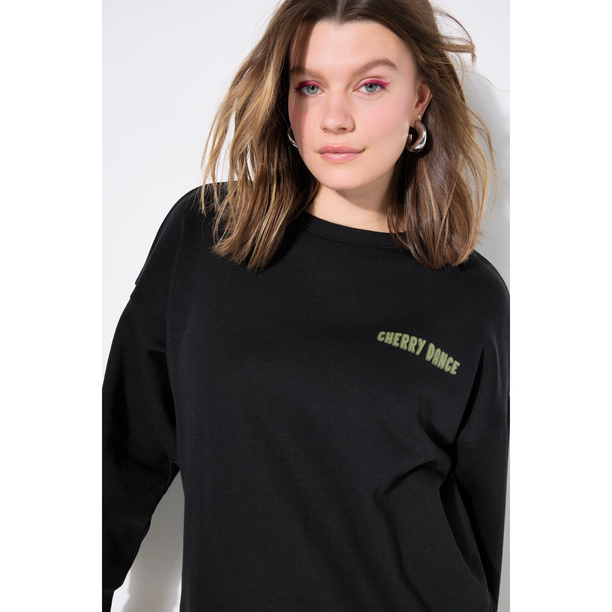 Sweat-shirt oversize, imprimé cerises noir, STUDIO UNTOLD