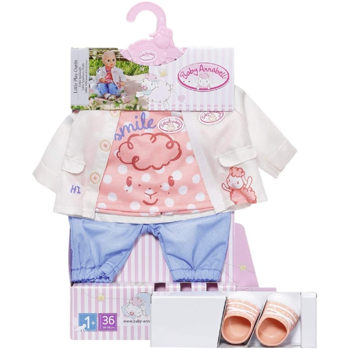 Baby Annabell Little Tenue de jeu 36 cm multicolore, ZAPF CREATION