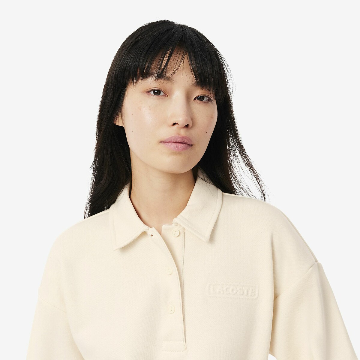 Polo Sweatshirt ecru , LACOSTE