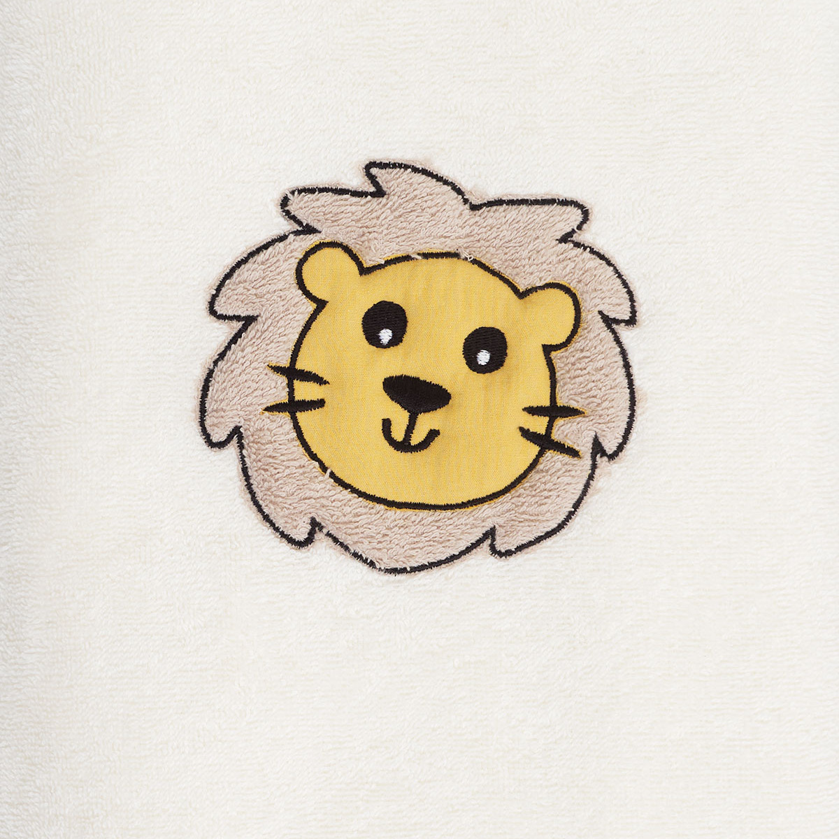 Peignoir de bain enfant THEO LE LION ecru, SENSEI MAISON