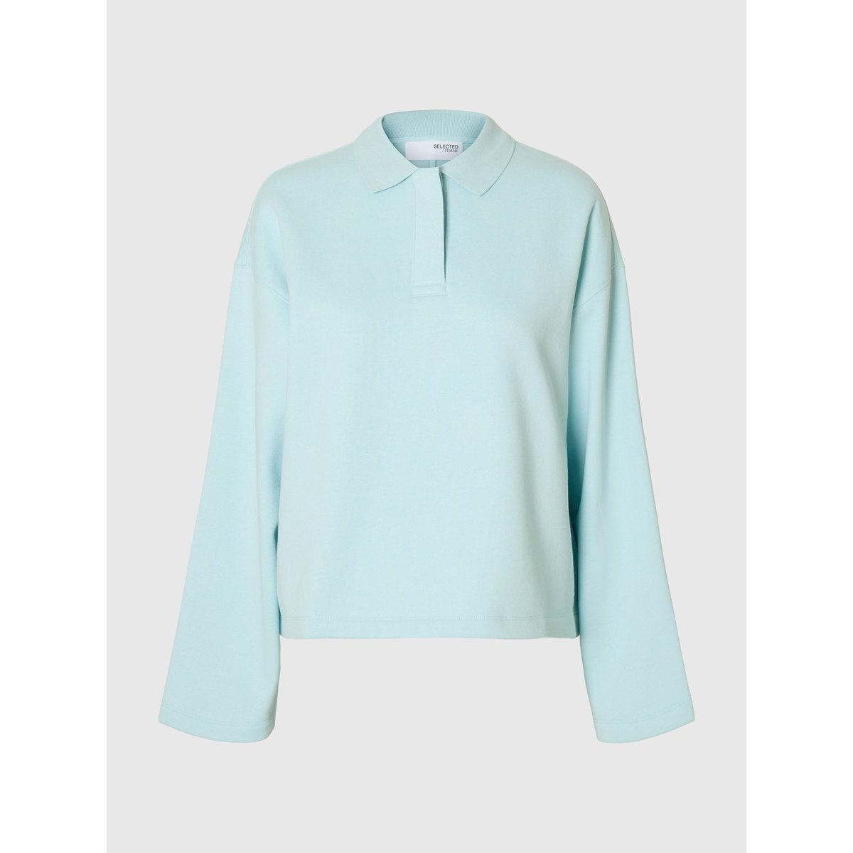 Sweat-Shirt blue glow, SELECTED