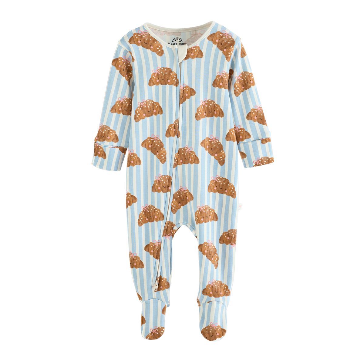 Dors-bien à zip double sens bébé, lot de 3 brunch bleu, NEXT