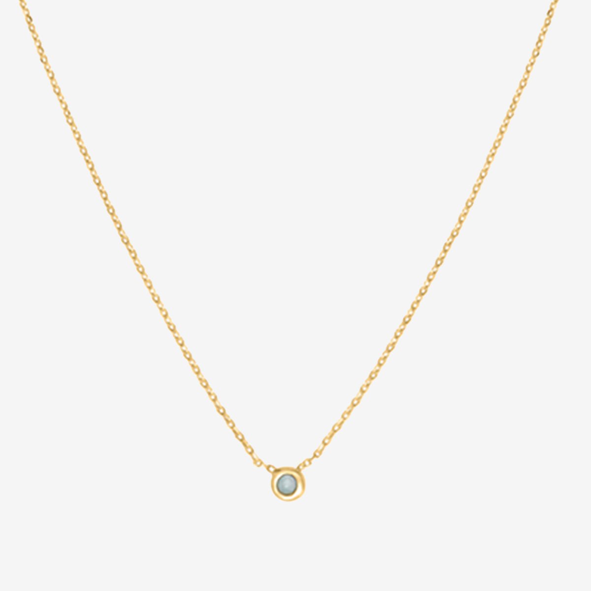 Collier doré amazonite - tiny bleu, CAROLINE NAJMAN