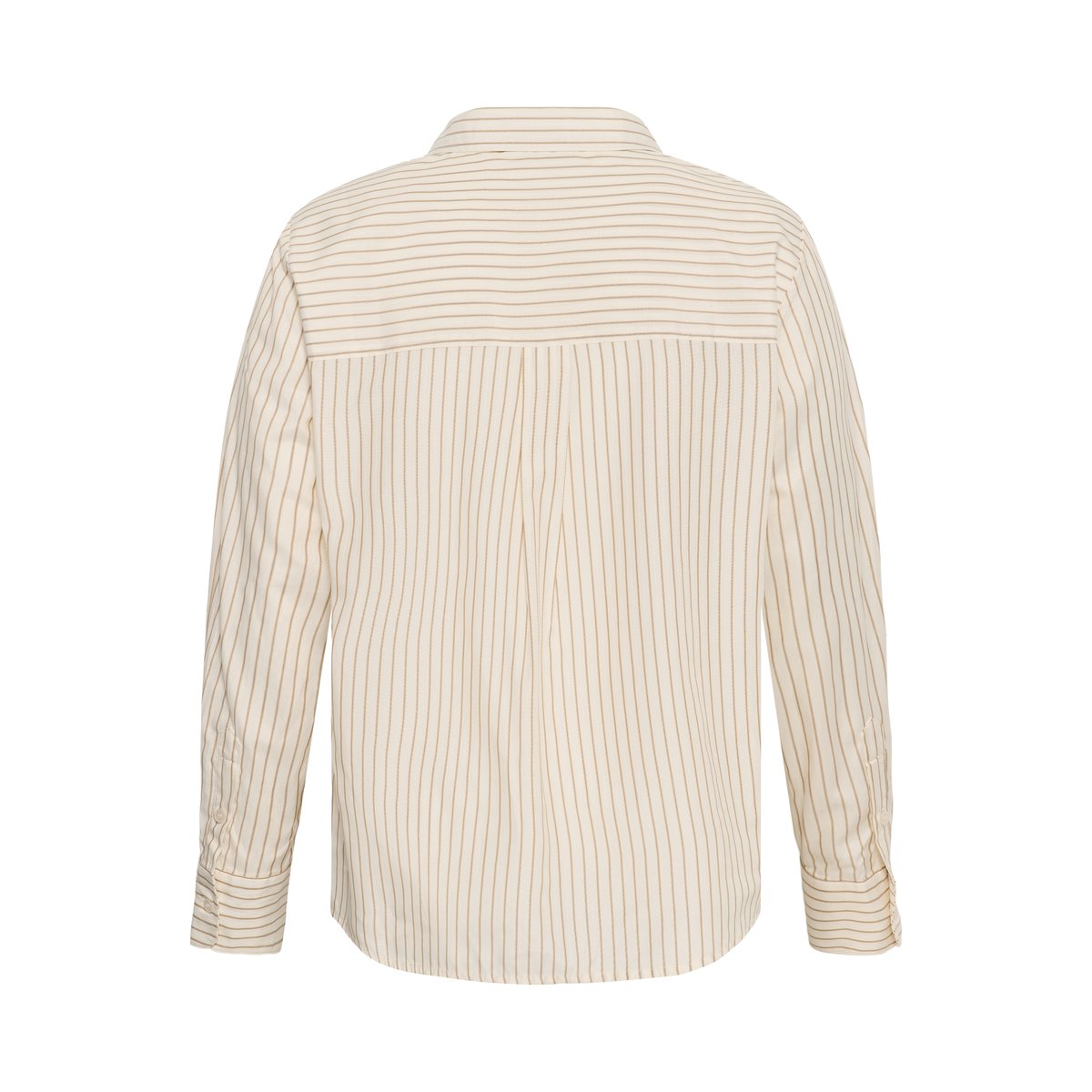 Chemise à manches longues blanc white/caramel stripe, KAFFE CURVE