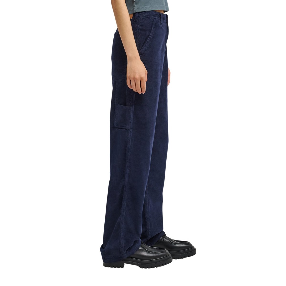 Pantalon en velours CARPENTER bleu eclipse navy, ELEMENT