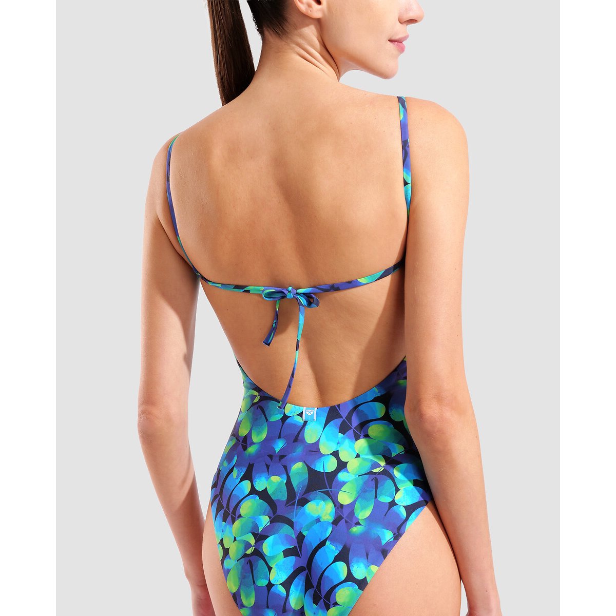 Maillot de bain 1 pièce BEACHWEAR imprimé vert/bleu, ARENA