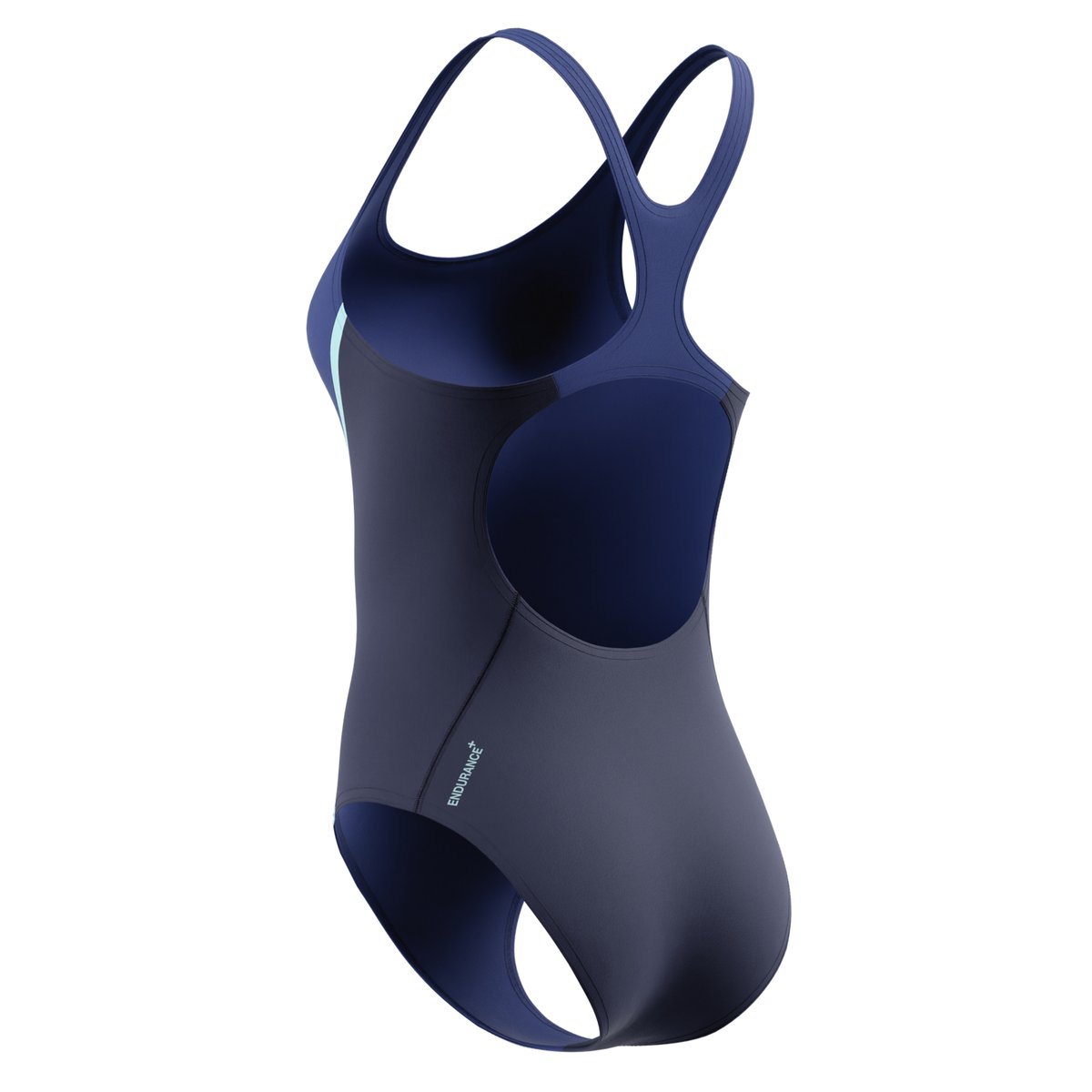 Maillot de bain 1 pièce motif/style panneau contrasté SPLICE MEDALIST bleu, SPEEDO