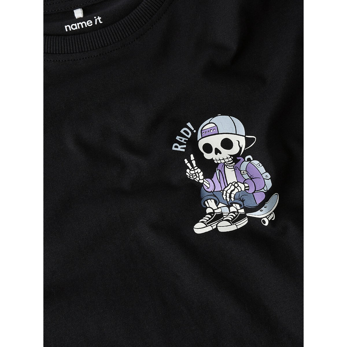 T-shirt manches courtes noir, NAME IT
