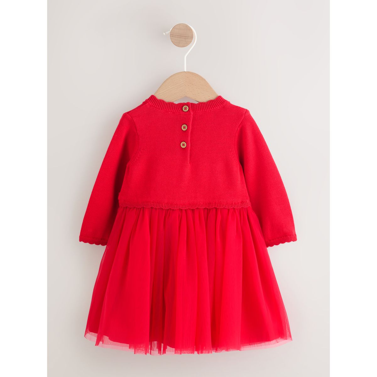 Robe bébé en mesh et collant maille, 2 p rouge, NEXT