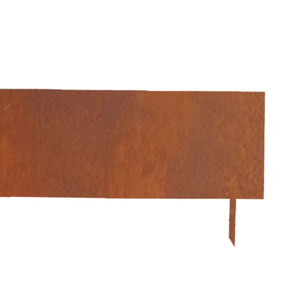 Bordure pelouse acier corten 105x35cm couleur unique, ESSCHERT DESIGN