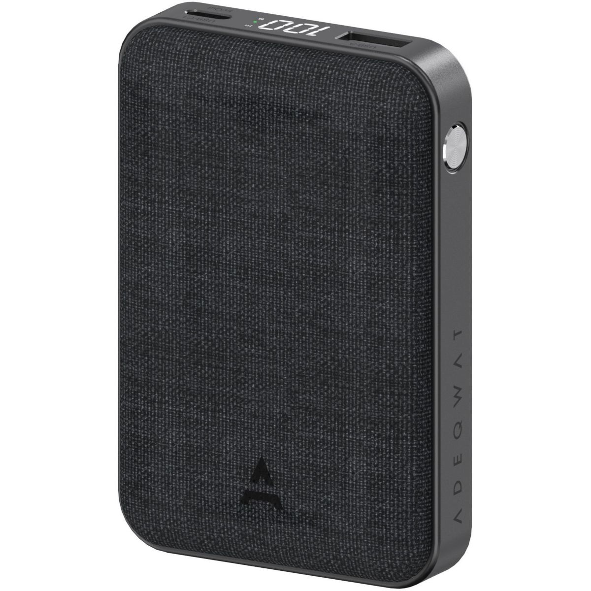 Pack PowerBank+Chargeur 30W+Cable USB-C-USB-C couleur unique, ADEQWAT