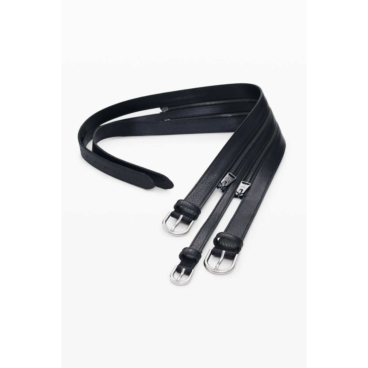 Ceinture triple ceinture en cuir studio noir, DESIGUAL