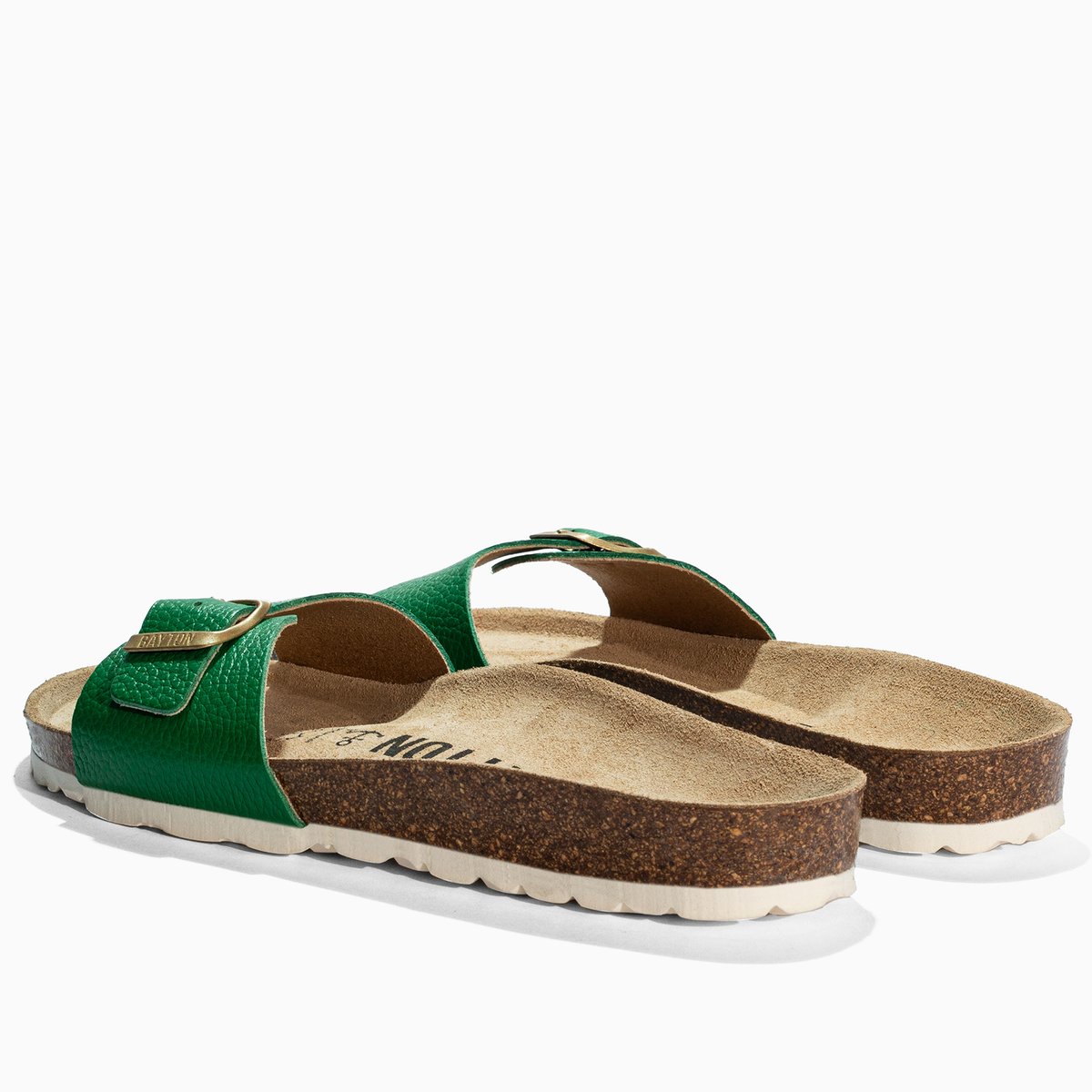 Sandales en cuir ZEPHYR vert, BAYTON
