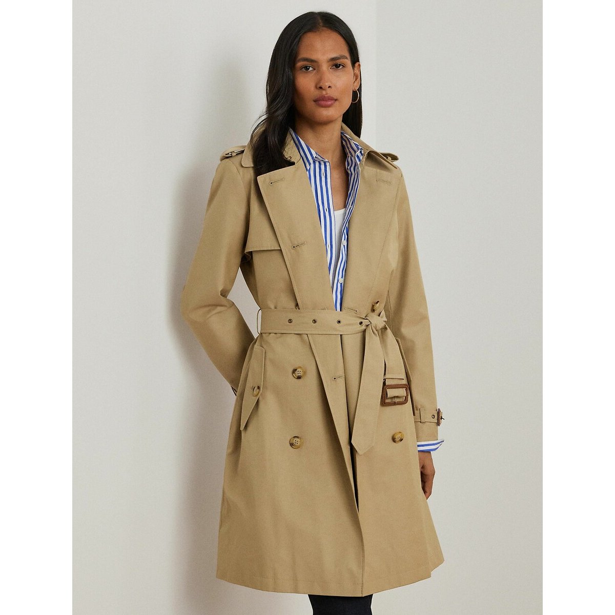 Belted Trench Coat beige, LAUREN RALPH LAUREN