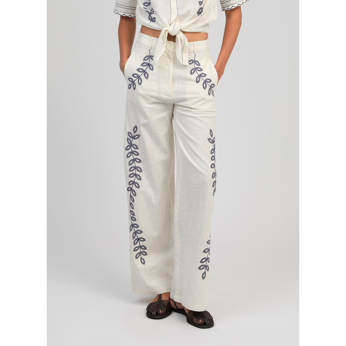 Pantalon ROSSALIE ecru, AN'GE