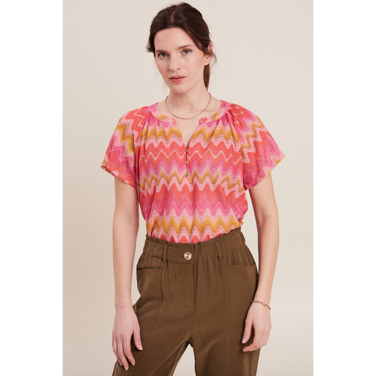 T-shirt manches courtes orange, BREAL