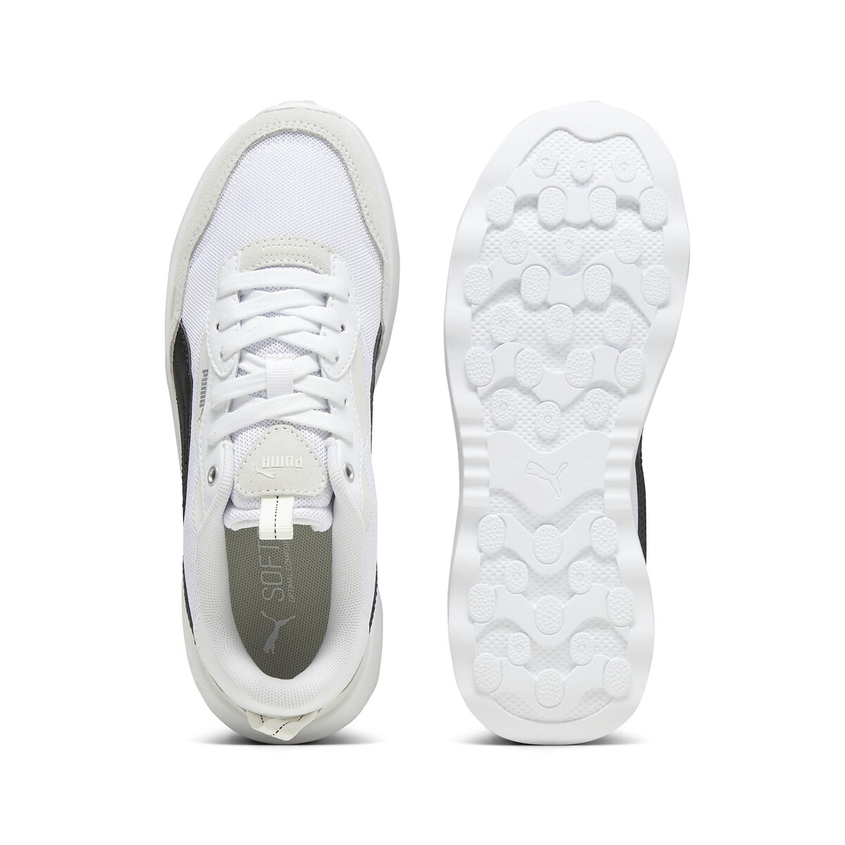 Baskets Runtamed Platform blanc/noir, PUMA