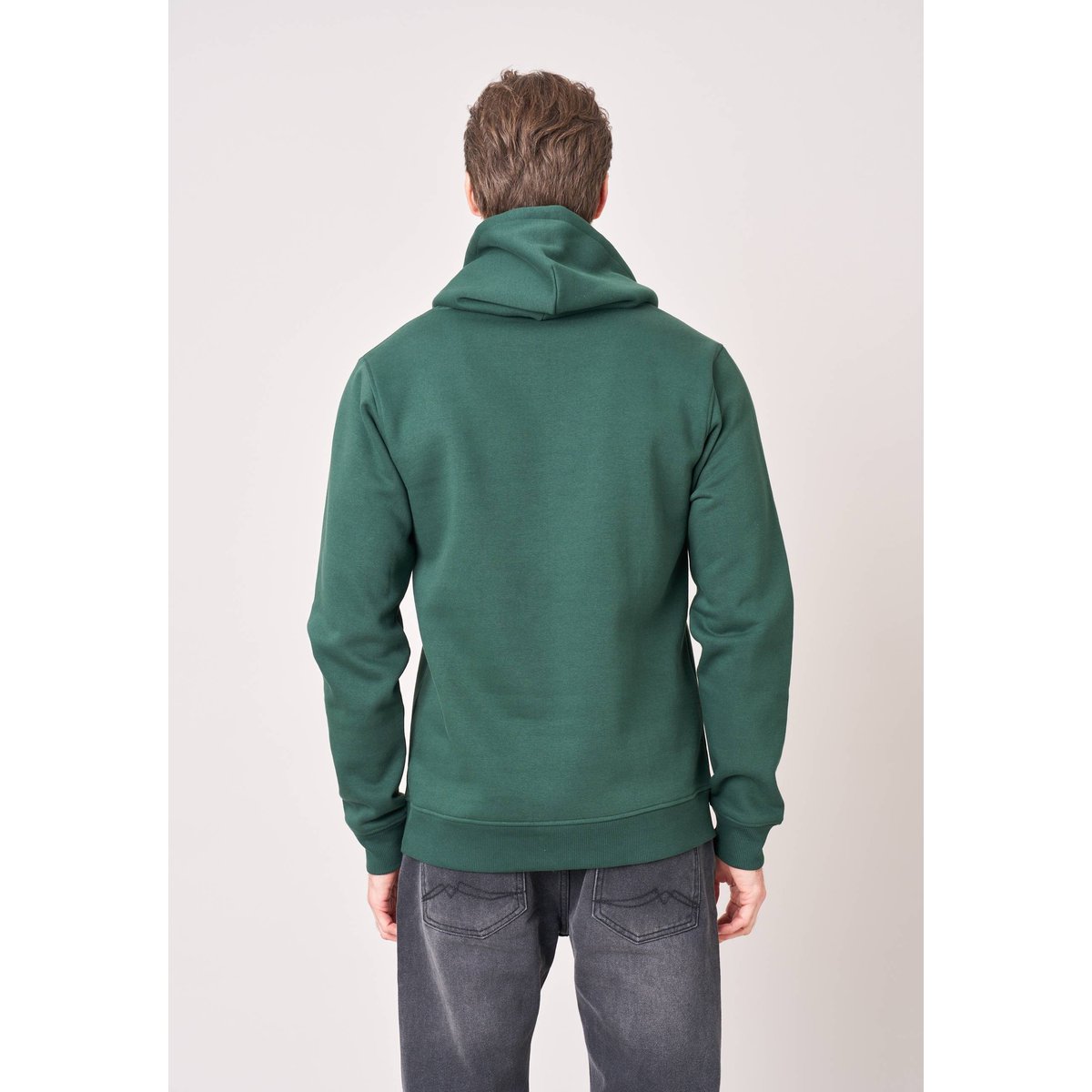 Sweat homme en coton mélangé BEN emerald, DEELUXE