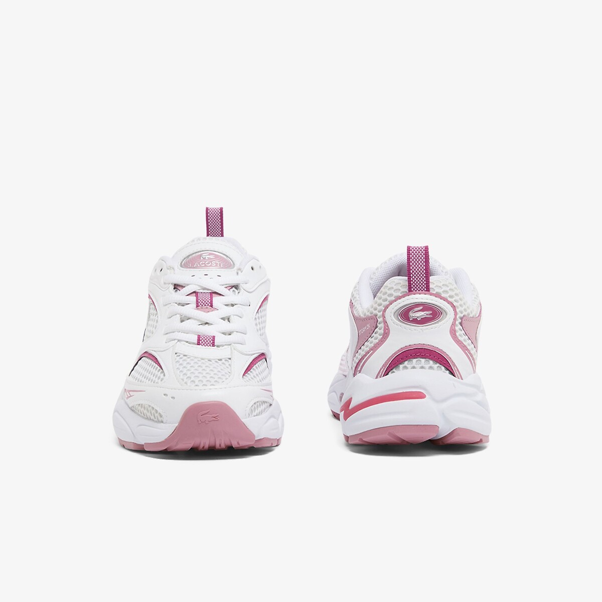 Baskets basses Storm 96 2K blanc/rose, LACOSTE