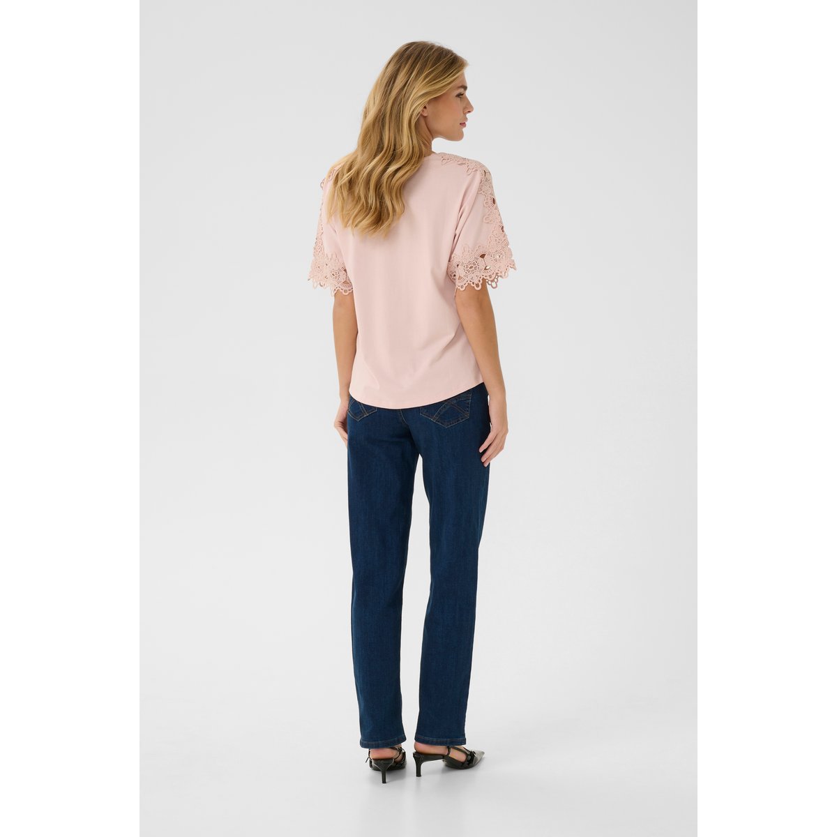 T-shirt rose sepia rose, CREAM