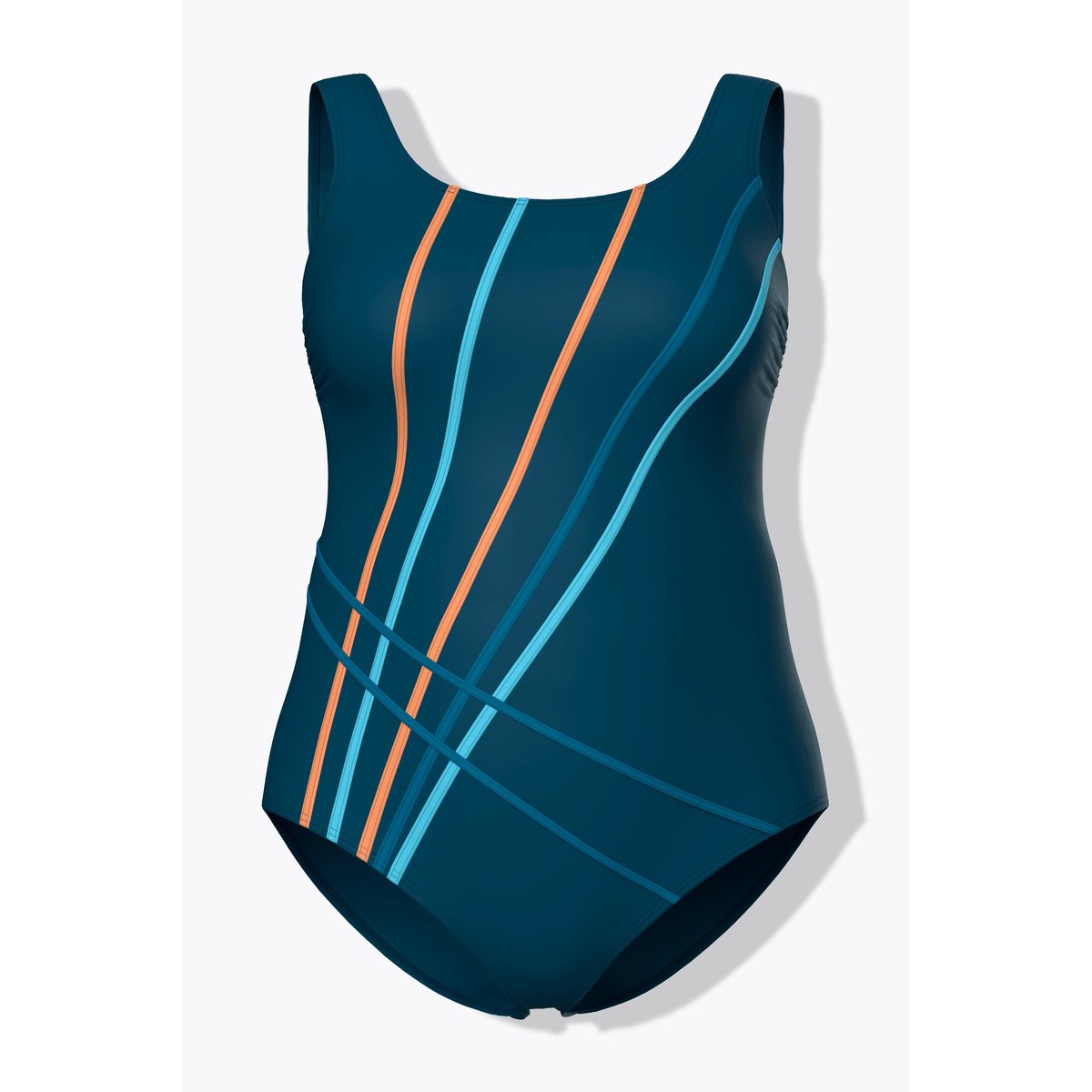Maillot de bain sans bonnets souples bleu, ULLA POPKEN