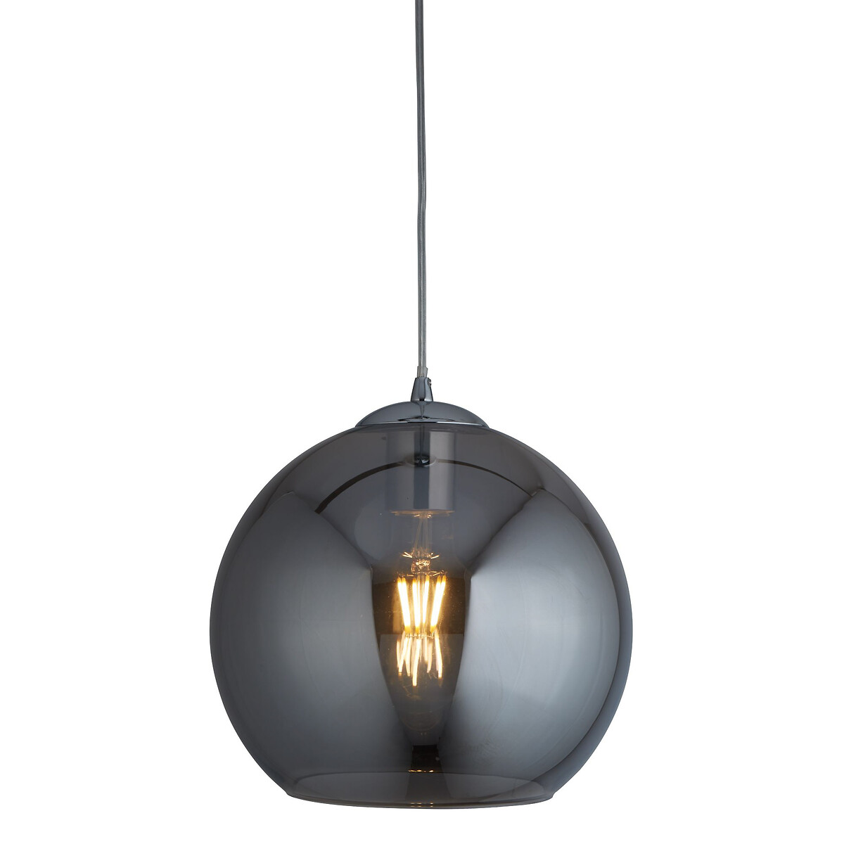 30cm Barcelona Pendant Light smoky glass, SO'HOME