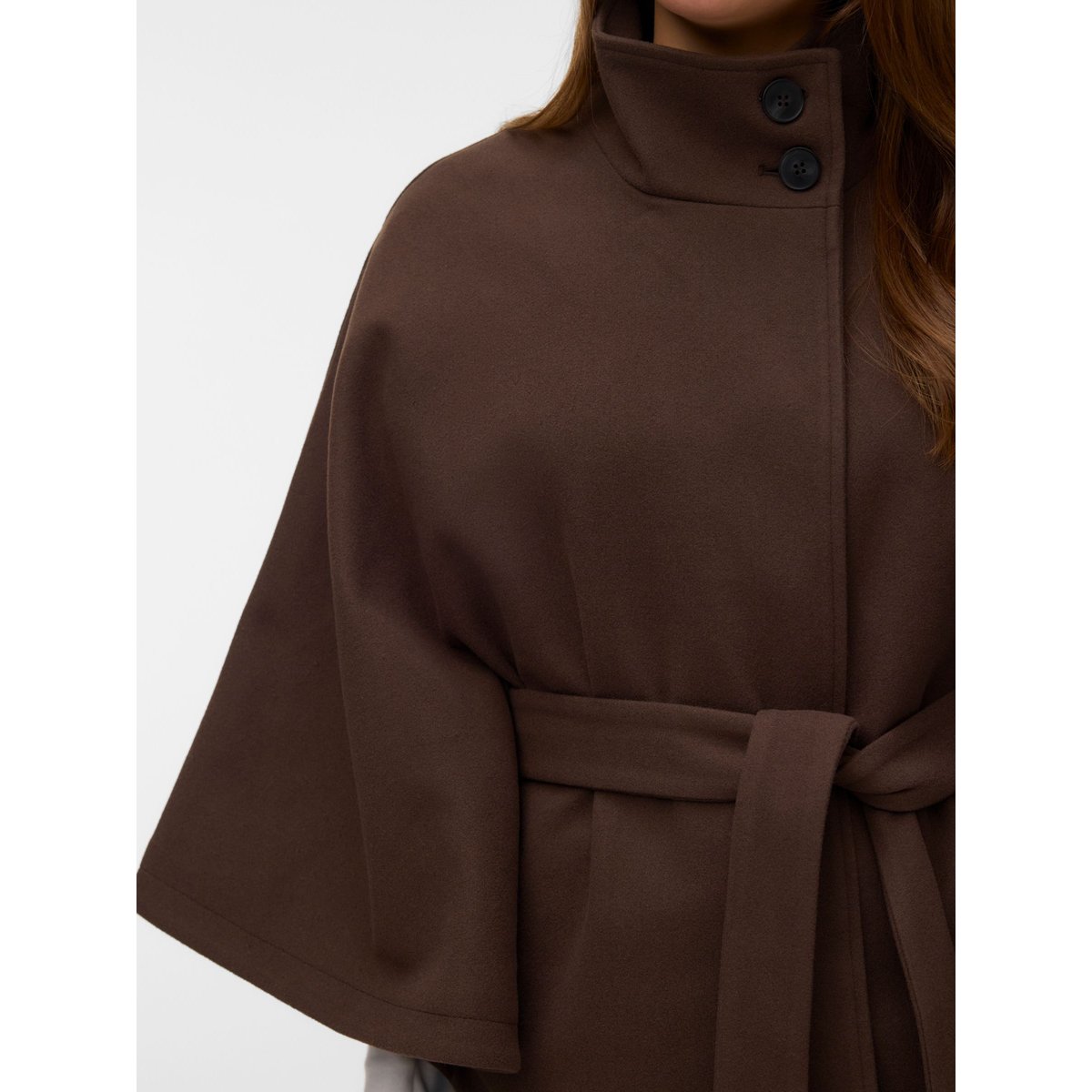 Cape chocolate brown, VERO MODA