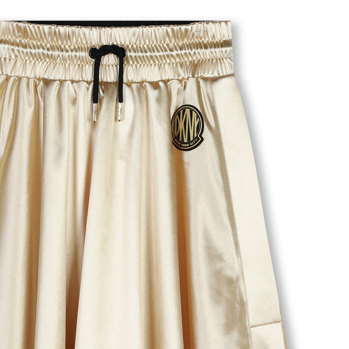 Jupe de cérémonie pressionnée light gold, DKNY