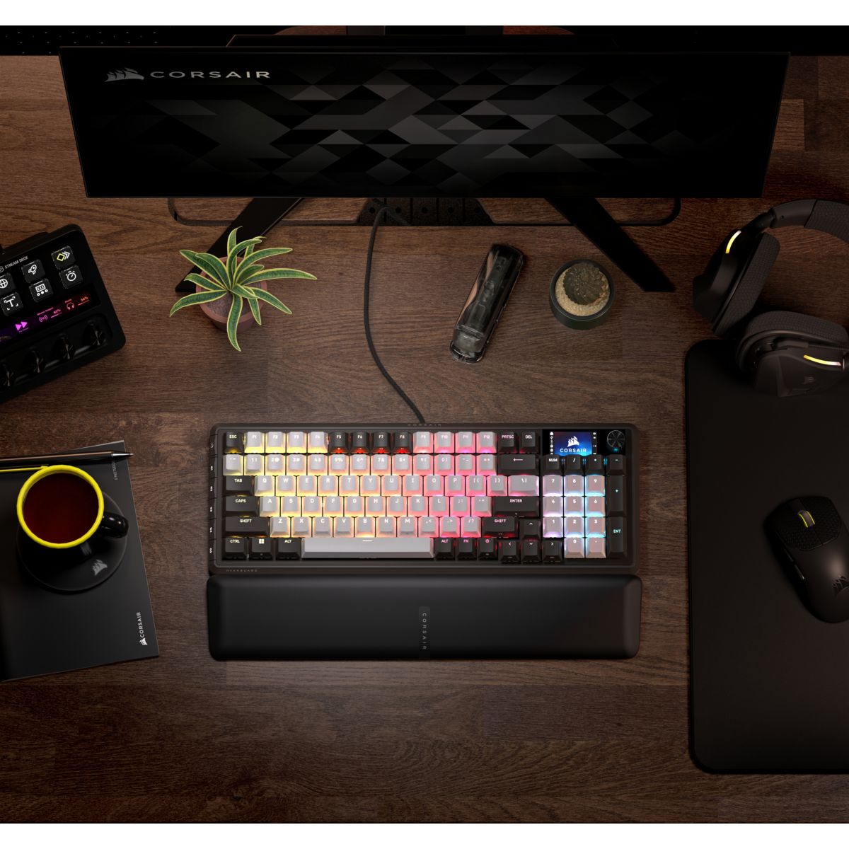 Clavier gamer VANGUARD 96 gaming Dual Tone couleur unique, CORSAIR