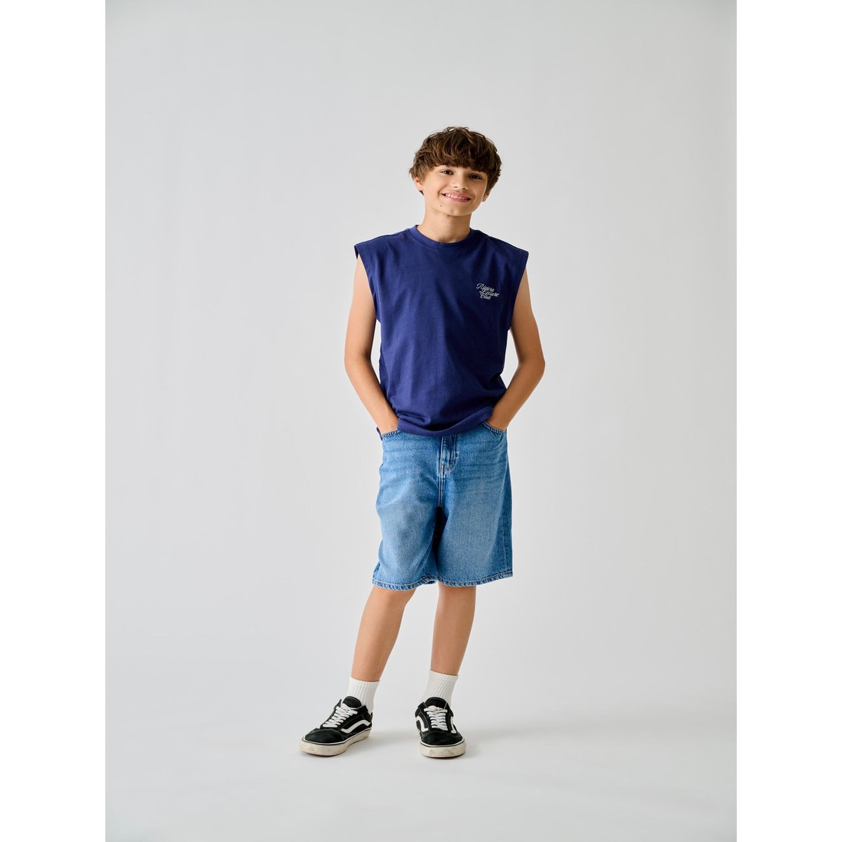 Short En Denim medium blue denim, ONLY & SONS JUNIOR