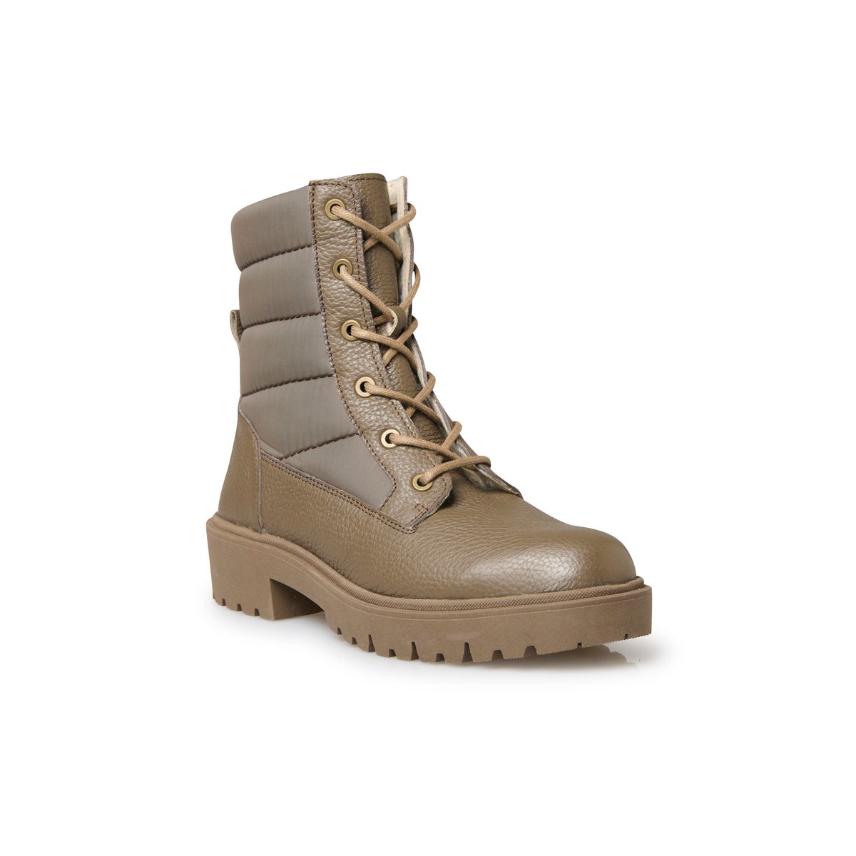 Boots zippées semelle amovible beige, PEDICONFORT