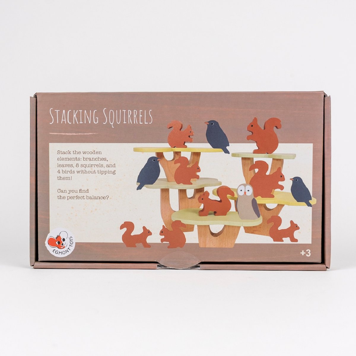Jeu d'équilibre écureuils marron, EGMONT TOYS