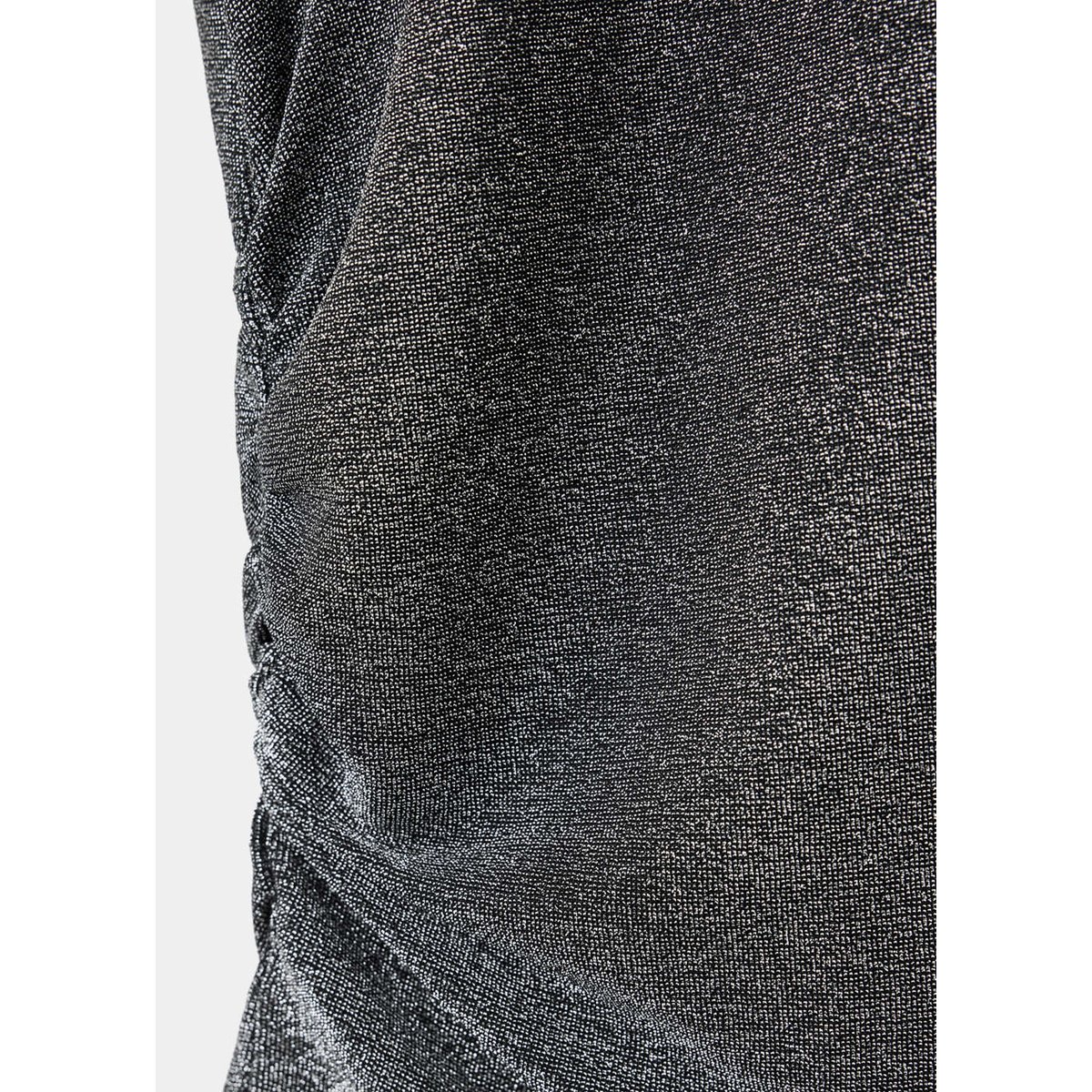 Top asymétrique Fil textile argent, MANGO TEEN