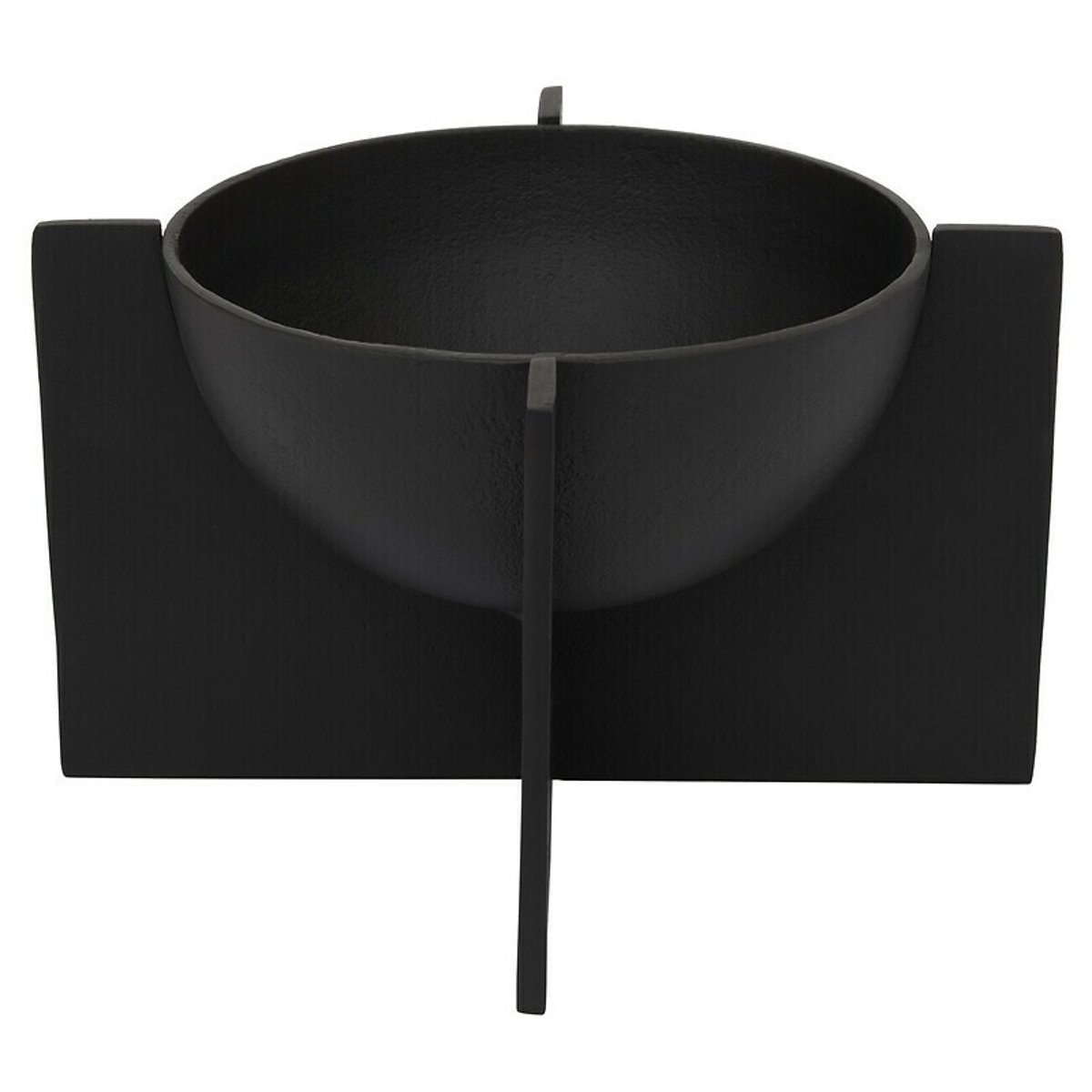 Matte Black Finish Decorative Bowl black, FIFTY FIVE SOUTH