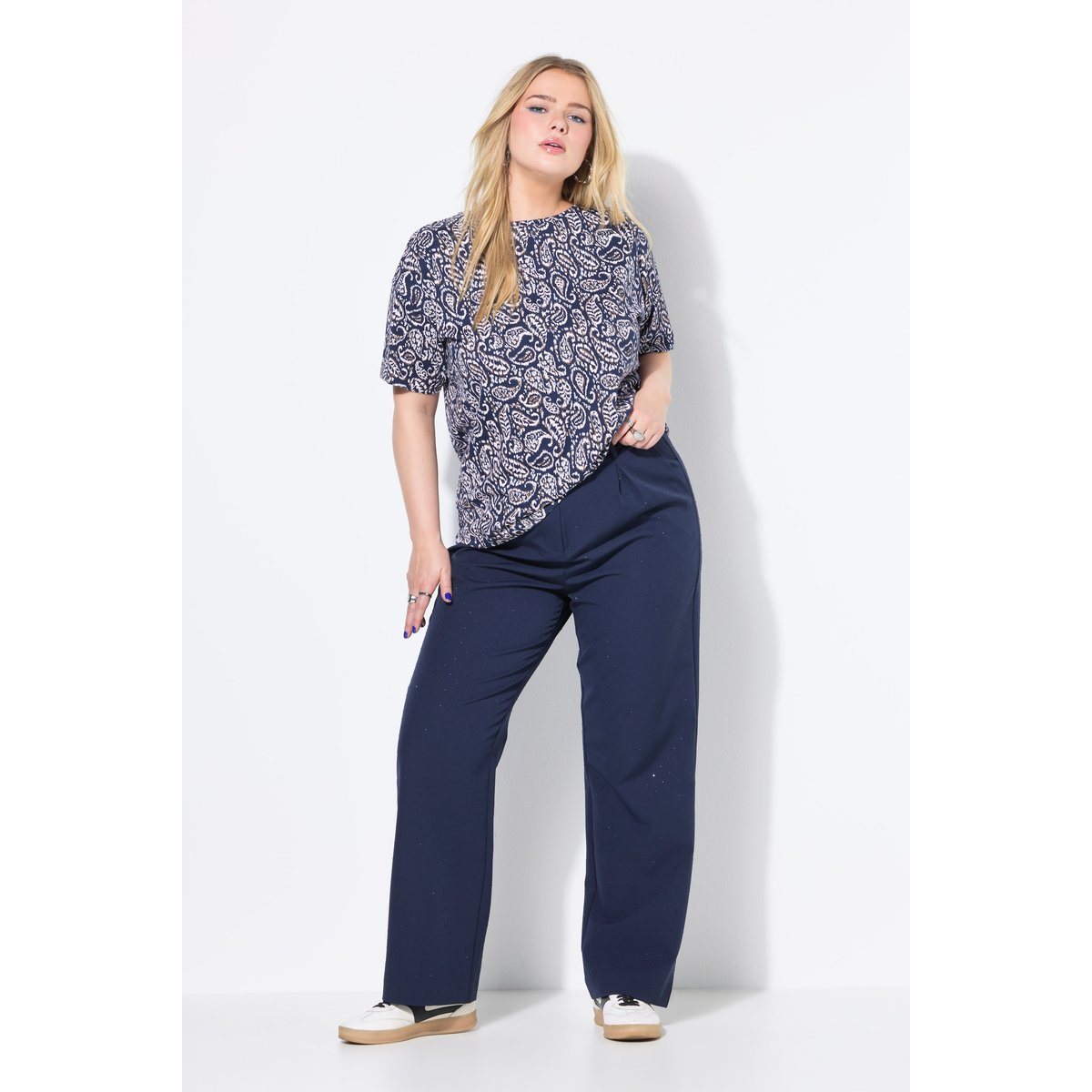 Pantalon à pinces marine, STUDIO UNTOLD
