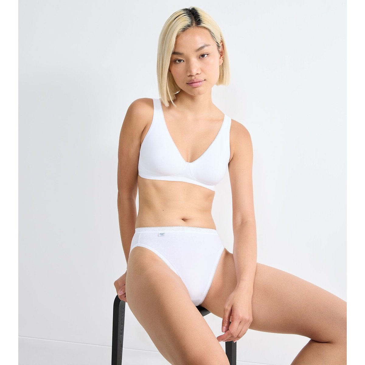 Slip sgambato Basic + (confezione da 3+1 gratuito) bianco, SLOGGI