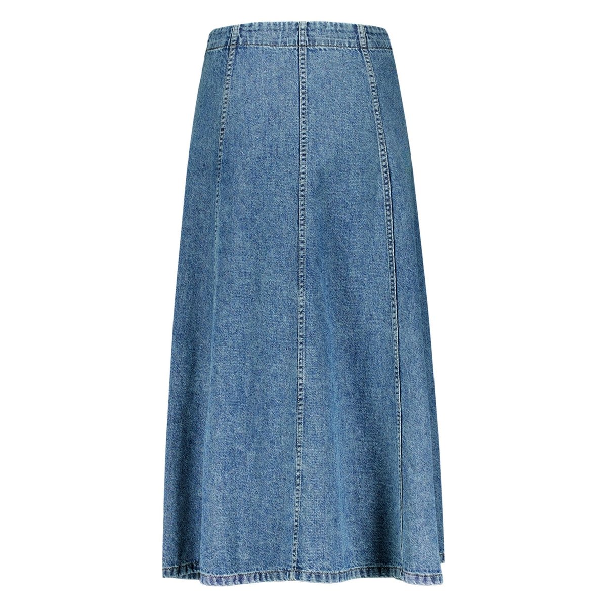 Jupe en jean à fermeture zippée middle blue denim, ZERO